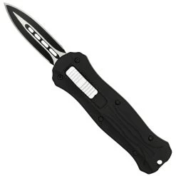 Agonizing Thorn Automatic Black Double Edge Mini Center Switch California Legal Out The Front OTF Knife