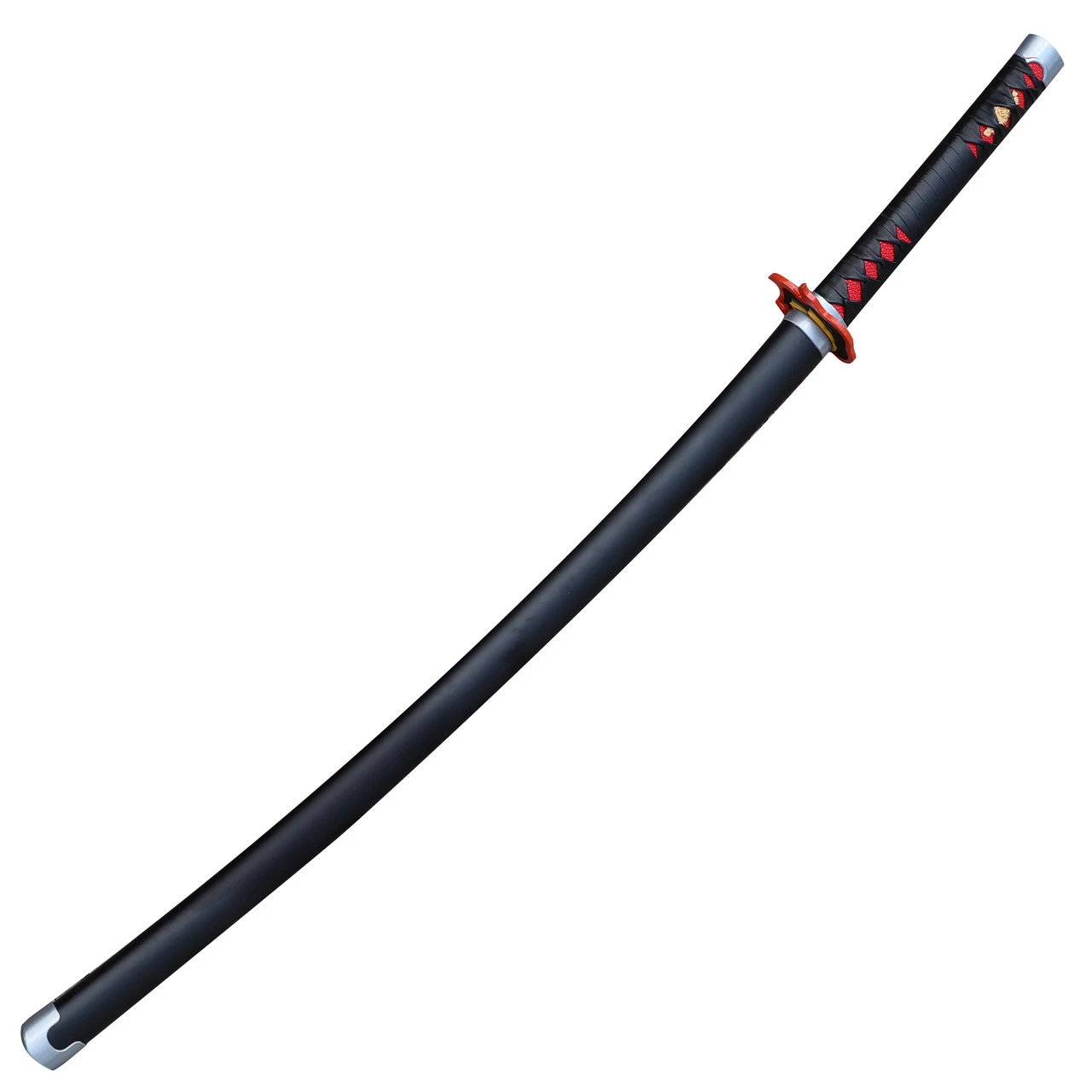 Kamado Tanjiro Collectible Demon Slayer Replica Black Nichirin Katana Sword 4 Kamado Tanjiro Collectible Demon Slayer Replica Black Nichirin Katana Sword - Image 2