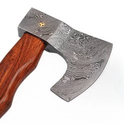 Descendant Of The Gods Damascus Steel Functional Bearded Outdoor Axe -Edge Crafters Hub AXD2330 56605.1602186396