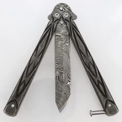 Butterfly Sudden Fatality Tribal Balisong Fanning Knife | Tanto Damascus Steel Blade 11 Butterfly Sudden Fatality Tribal Balisong Fanning Knife | Tanto Damascus Steel Blade -Edge Crafters Hub BF2133 D2 02 02561.1691079069