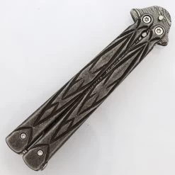 Butterfly Sudden Fatality Tribal Balisong Fanning Knife | Tanto Damascus Steel Blade 10 Butterfly Sudden Fatality Tribal Balisong Fanning Knife | Tanto Damascus Steel Blade -Edge Crafters Hub BF2133 D2 03 82767.1691079069