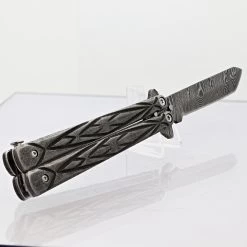 Butterfly Sudden Fatality Tribal Balisong Fanning Knife | Tanto Damascus Steel Blade 9 Butterfly Sudden Fatality Tribal Balisong Fanning Knife | Tanto Damascus Steel Blade -Edge Crafters Hub BF2133 D2 05 10958.1691079069