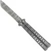 Shattered Without Hesitation Tanto Balisong Butterfly Knife | Damascus Steel Blade | Tanto Point -Edge Crafters Hub BF2487 D2 54313.1691074078