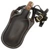 Hoof It 48 Oz. Natural Handmade Dark Brown Genuine Leather Drinking Bottle Canteen W/ Leather Shoulder Strap & Wooden Stopper -Edge Crafters Hub BOL3019LCH 01 15350.1693256680