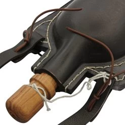 Hoof It 48 Oz. Natural Handmade Dark Brown Genuine Leather Drinking Bottle Canteen W/ Leather Shoulder Strap & Wooden Stopper 11 Hoof It 48 Oz. Natural Handmade Dark Brown Genuine Leather Drinking Bottle Canteen W/ Leather Shoulder Strap & Wooden Stopper -Edge Crafters Hub BOL3019LCH 05 44651.1693256680