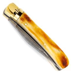 Ashen Reflex Clip Point Automatic Damascus Lever Lock Knife -Edge Crafters Hub DLV2759 91192.1665156582