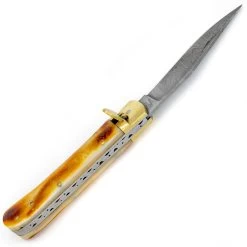 Ashen Reflex Clip Point Automatic Damascus Lever Lock Knife -Edge Crafters Hub DLV2759 36757.1665152825