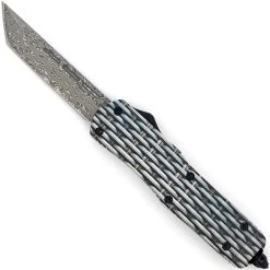 Automatic Basket Case OTF Out The Front Damascus Pocket Knife -Edge Crafters Hub DS2630 05165.1660753719