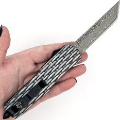 Automatic Basket Case OTF Out The Front Damascus Pocket Knife -Edge Crafters Hub DS2630 06464.1660753718