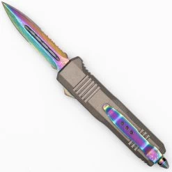 Antidote Titanium Damascus Steel Compact Out The Front Knife -Edge Crafters Hub DS76 91997.1645546089