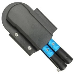 Azure Sky Butterfly Knife With Hard ABS Sheath | Damascus Steel | Tanto Point Blade -Edge Crafters Hub GBS40D 38490.1691164384