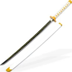 Art Of Thunder Yellow Nichirin Katana | Kimetsu No Yaiba Agatsuma Zenitsu Replica Polyurethane Foam Sword