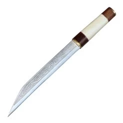 Seax Viking Hilda D2 Steel Sheesham Wood Bone Handle -Edge Crafters Hub HK2277 44753.1597265222