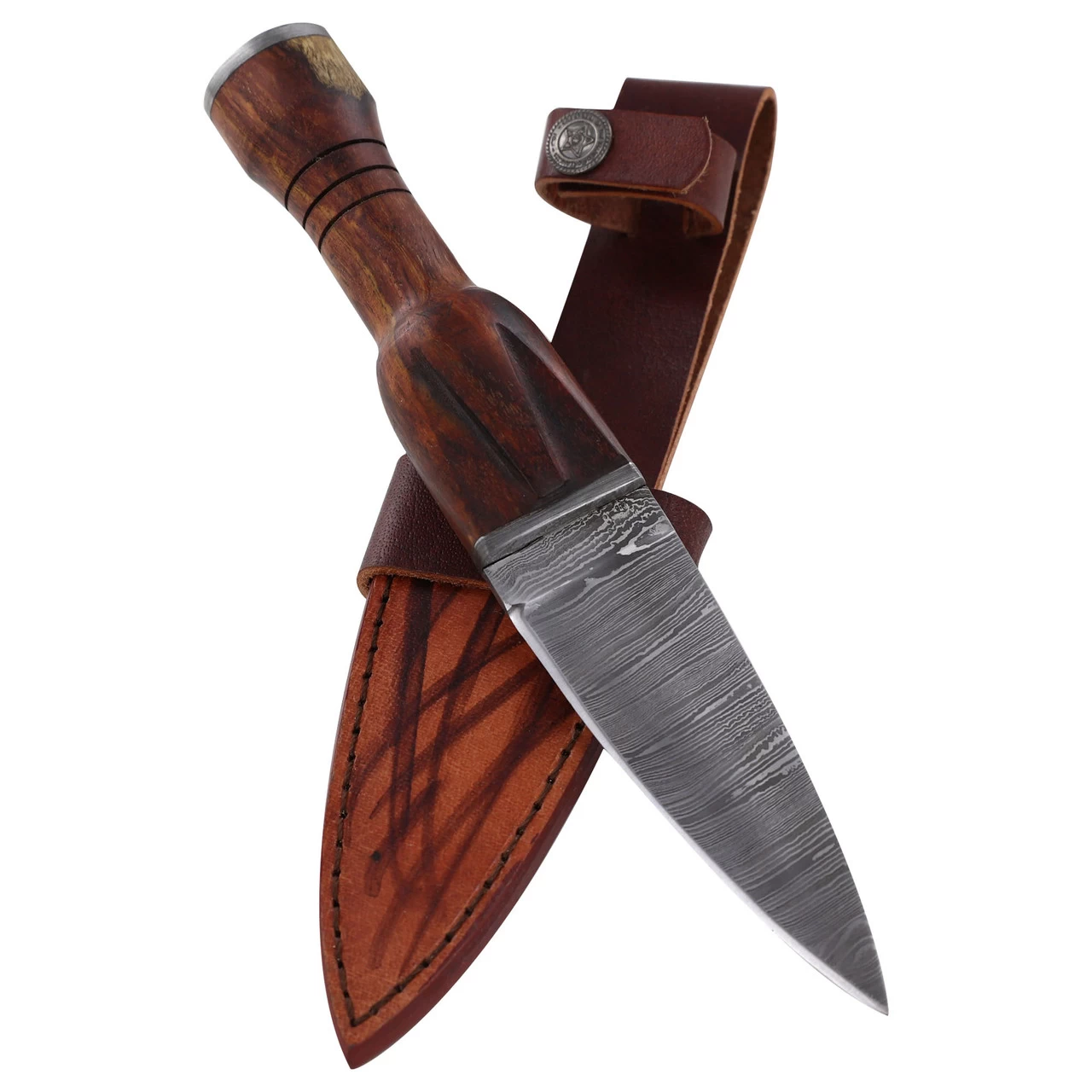 Abundant Utility Sgian Dubh Knife Dagger With Genuine Leather Sheath 3 Abundant Utility Sgian Dubh Knife Dagger With Genuine Leather Sheath