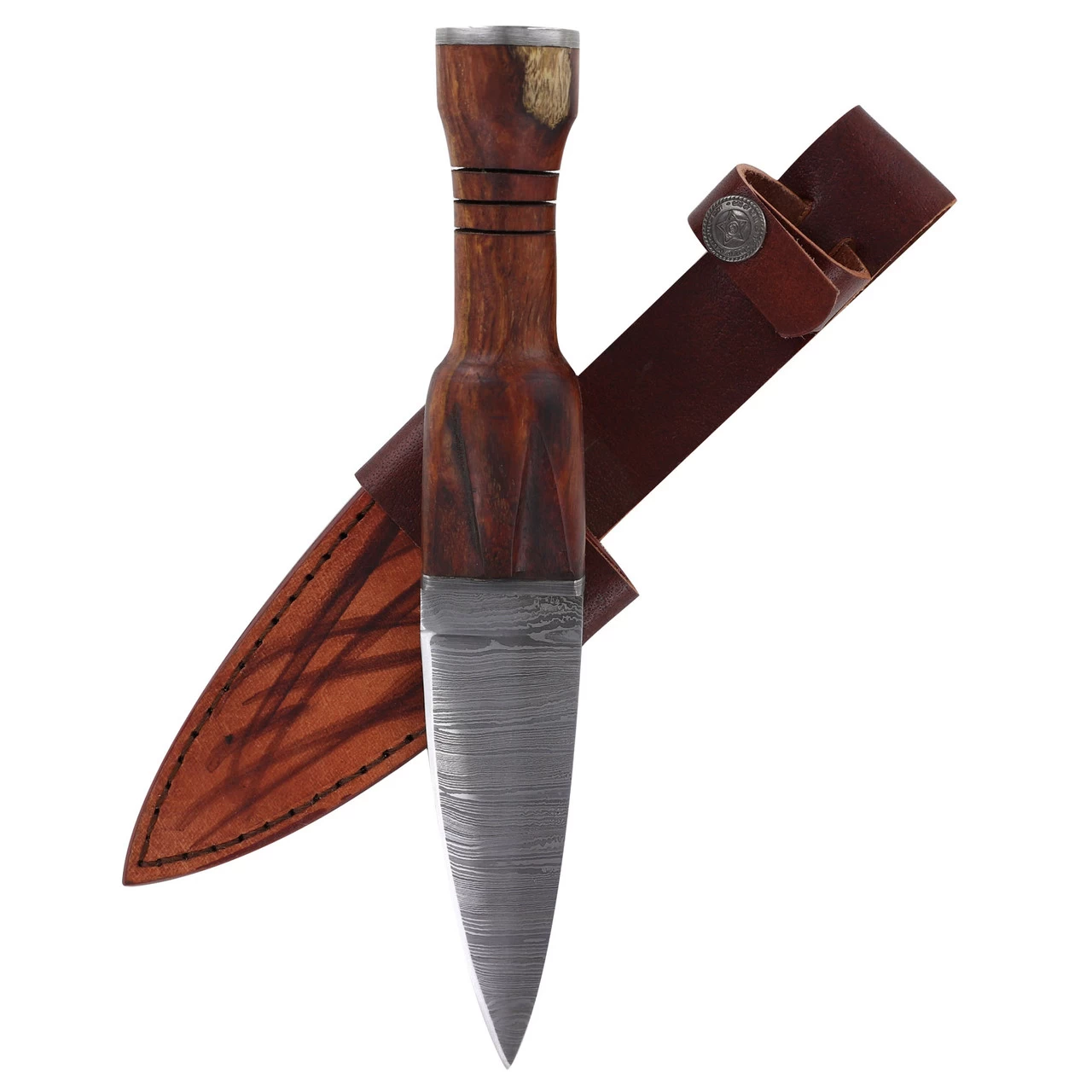 Abundant Utility Sgian Dubh Knife Dagger With Genuine Leather Sheath 6 Abundant Utility Sgian Dubh Knife Dagger With Genuine Leather Sheath - Image 4