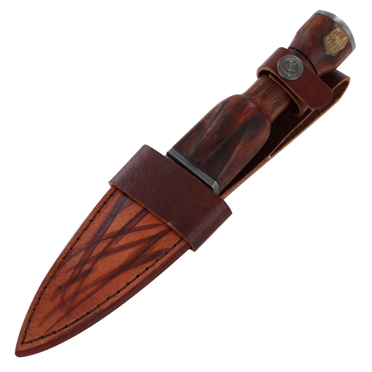 Abundant Utility Sgian Dubh Knife Dagger With Genuine Leather Sheath 7 Abundant Utility Sgian Dubh Knife Dagger With Genuine Leather Sheath - Image 5