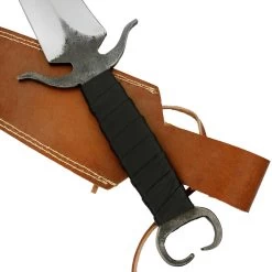 Depth Of Isolation Full Tang High Carbon Steel Dual Tone Dagger W/ Black Leather Wrapped Handle & Genuine Leather Sheath -Edge Crafters Hub HKP3104 04 95698.1693256374