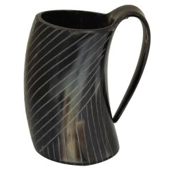 Bottoms Up Horn Engraved Tankard