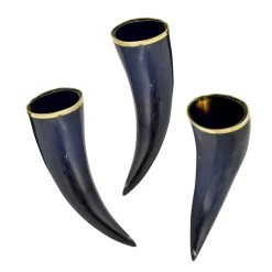 The Hooded Raven ™ 3-Piece Drinking Horn Shot Set Canvas Bag Carrier Included 10 The Hooded Raven ™ 3-Piece Drinking Horn Shot Set Canvas Bag Carrier Included -Edge Crafters Hub IN60831 05501.1598037483