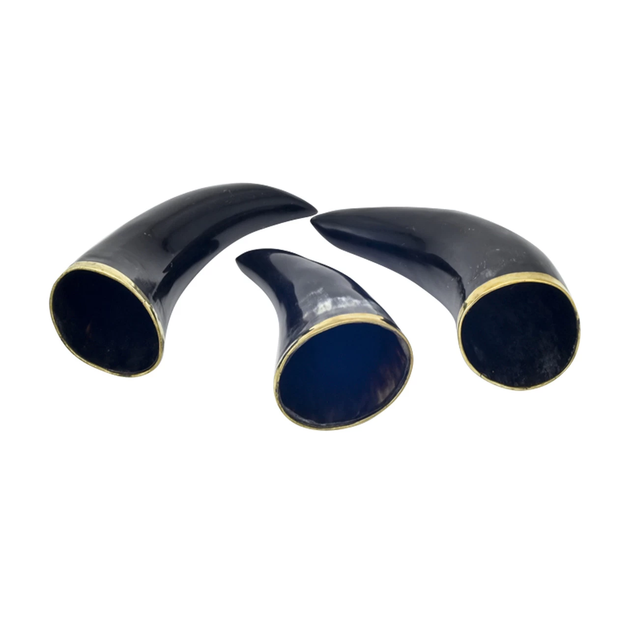 The Hooded Raven ™ 3-Piece Drinking Horn Shot Set Canvas Bag Carrier Included 5 The Hooded Raven ™ 3-Piece Drinking Horn Shot Set Canvas Bag Carrier Included - Image 3