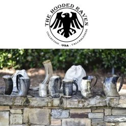 The Hooded Raven ™ 3-Piece Drinking Horn Shot Set Canvas Bag Carrier Included 11 The Hooded Raven ™ 3-Piece Drinking Horn Shot Set Canvas Bag Carrier Included -Edge Crafters Hub IN60831 23435.1598037483