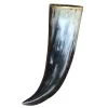 The Hooded Raven ™ Large Pure Brass Rim Drinking Horn Canvas Pouch Included 1 The Hooded Raven ™ Large Pure Brass Rim Drinking Horn Canvas Pouch Included -Edge Crafters Hub IN60841 48108.1600184417