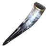 The Hooded Raven ™ Pure Brass Rim Drinking Horn Vessel Canvas Bag Included -Edge Crafters Hub IN60848 28126.1599143693