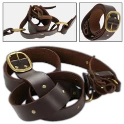 Knights Templar Double Belt Sword Frog Medium -Edge Crafters Hub IN6402M 80546.1564501285