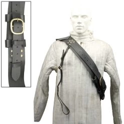 Medieval Baldric Long Sword Leather Hanger -Edge Crafters Hub IN6411BK 80325.1564502121