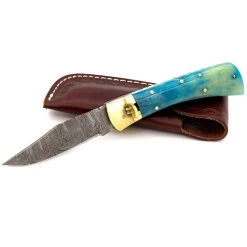 Roughneck Driller Handcrafted Automatic Lever Lock Knife | Choose Your Handle -Edge Crafters Hub LVD3030BL 53356.1673971492