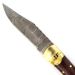 Roughneck Driller Handcrafted Automatic Lever Lock Knife | Choose Your Handle -Edge Crafters Hub LVD3030BR 53662.1673971493