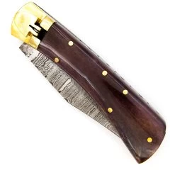 Roughneck Driller Handcrafted Automatic Lever Lock Knife | Choose Your Handle -Edge Crafters Hub LVD3030BR 25335.1673971493