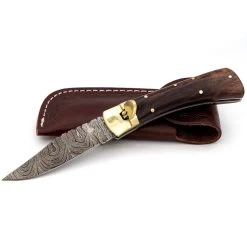 Roughneck Driller Handcrafted Automatic Lever Lock Knife | Choose Your Handle -Edge Crafters Hub LVD3030W 68670.1673971493