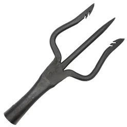 King Of The Sea Medieval Functional High Carbon Steel Solid Predrilled Trident Spear Head