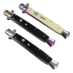 Dark Avenger Extra Large Grand Italian Milano Stiletto Knife -Edge Crafters Hub ST706 35677.1619538815