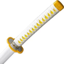 Art Of Thunder Yellow Nichirin Katana | Kimetsu No Yaiba Agatsuma Zenitsu Replica Bamboo Sword -Edge Crafters Hub SW1514 68896.1665758454