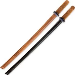 Long-awaited Match Wooden Swords Choice Of Brown Or Black