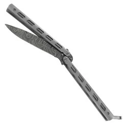Edge Crafters Hub -Edge Crafters Hub damascus steel helter skelter butterfly knife 11976.1564504695