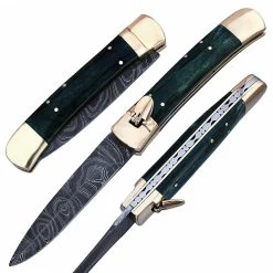 Auto Forbidden Country Damascus Knife -Edge Crafters Hub lv1gb 28635.1564504539