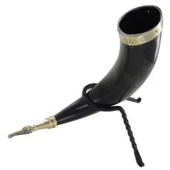 Viking Horns Of Odin Medieval Drinking Horn Stand Set